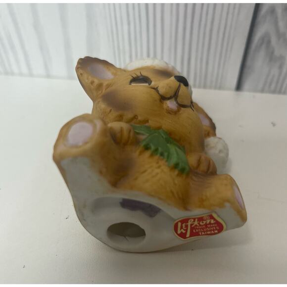 Vintage Lefton Ceramic Christmas Xmas Mouse Figurine - Picture 5 of 6
